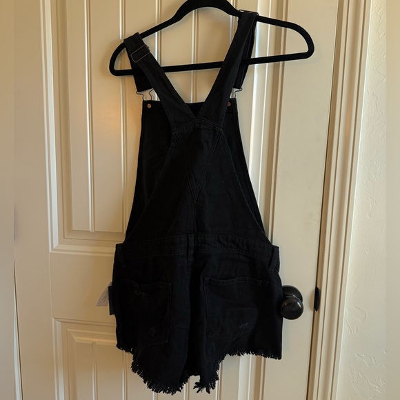 AE Black Denim Overalls - Picture 2 of 3